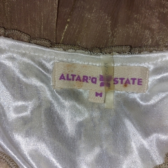 𝅺ALTAR'D STATE LADIES SLEEVELESS MINI LACE DRESS- M - Picture 4 of 5